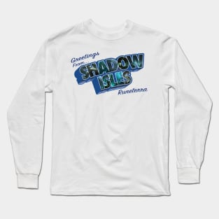 Greetings from Shadow Isles vintage Long Sleeve T-Shirt